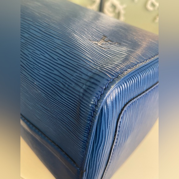 Louis Vuitton Blue Epi Leather Speedy 45 - Picture 8 of 9